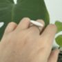 Silver Oval Band Ring, thumbnail 2 of 5