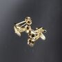 Knot Gold Cufflinks Gift For Men 316 L Stainless Steel Wedding Accessory, thumbnail 1 of 5