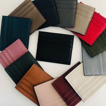 Real Leather Cardholder With Initials, 8 of 8