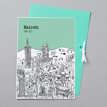 Personalised Nairobi Print, 4 of 9