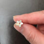 Sterling Silver Tiny Flower Thank You Teacher Necklace, thumbnail 7 of 9
