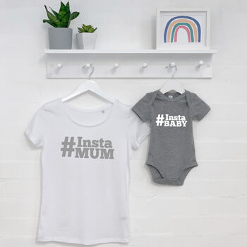 Instamum And Baby Mother And Child T Shirt Set, 6 of 7