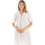 British Made Cotton Nightdress Cream Embroidery Anglaise, thumbnail 1 of 4