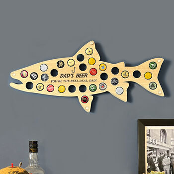 Personalised Fishing Bottle Cap Collector Gift For Him, 2 of 2