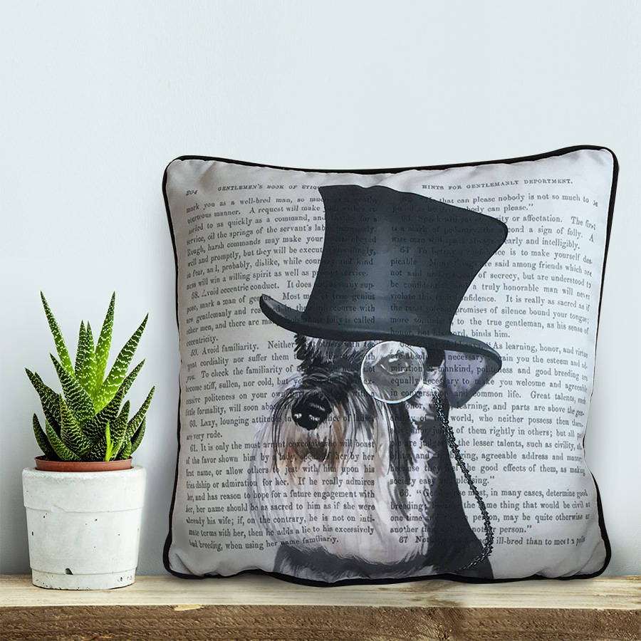 miniature schnauzer cushion