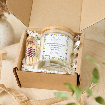 Personalised Work Friendship Candle Gift, 2 of 4