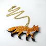 Wooden Fox Pendant Necklace, thumbnail 5 of 7