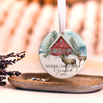 Personalised Christmas Bauble For Grandma Grandparents, 7 of 8
