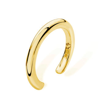 Plain Ear Cuff In Gold Vermeil, 2 of 2