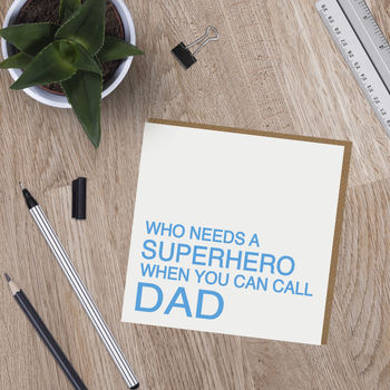Superhero Dad Badge Card, 5 of 5