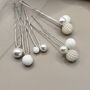 Set Of Five Pearl Bridal Hair Pins, thumbnail 1 of 11
