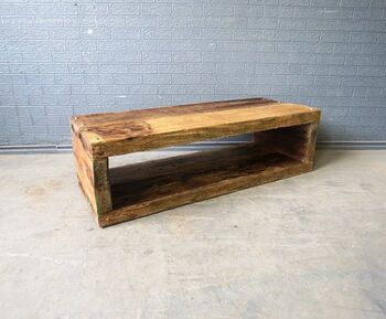 Industrial Reclaimed Coffee Table Tv Unit Stand 164, 3 of 4