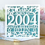 Personalised Name And Year Birthday Card, thumbnail 2 of 3