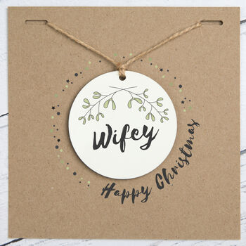 Personalised Christmas Decoration Card, 2 of 3