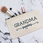 Personalised Grandparent Supplies Make Up Bag, thumbnail 1 of 4