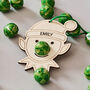Personalised Elf Christmas Place Setting And Bag Of Chocolate Noses, thumbnail 4 of 4