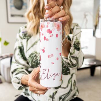 Pink Petals And Wildflower Travel Cup, 4 of 5