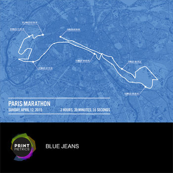 Personalised Paris Marathon Poster, 3 of 12