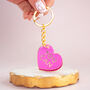 You Can Pink And Gold Enamel Keyring, thumbnail 1 of 1