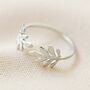 Adjustable Stainless Steel Fern Leaf Ring, thumbnail 5 of 8