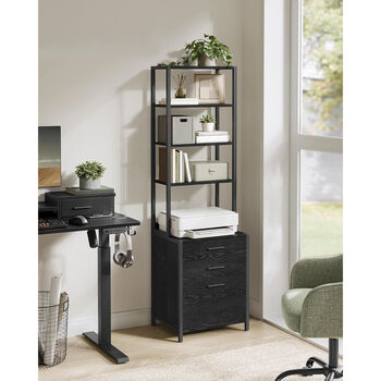 Filing Cabinet With Drawers And Open Shelves, 3 of 7
