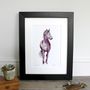 Horse Purple Reins Giclee Fine Art Print, thumbnail 1 of 3