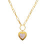 Gold Plated Semi Precious Agate Heart Necklace, thumbnail 2 of 7