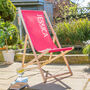 Personalised Deck Chair For Adults, thumbnail 1 of 5