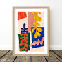 Colourful Abstract Leaf Prints Set Of Three, thumbnail 9 of 11