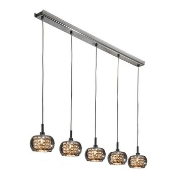 Five Light Crystal Hanging Ceiling Pendant Mirror, G9, 2 of 2