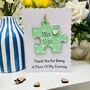 Personalised Teacher Thank You Wooden Jigsaw Card, thumbnail 1 of 4