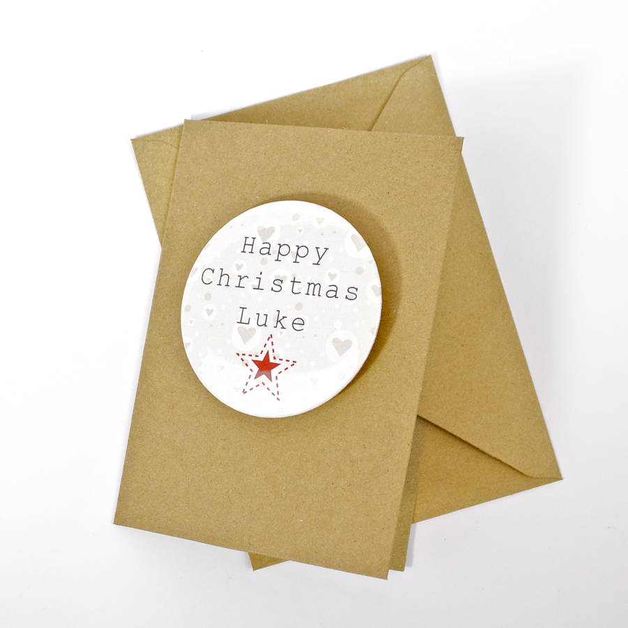 Personalised Christmas Star Card By bedcrumb