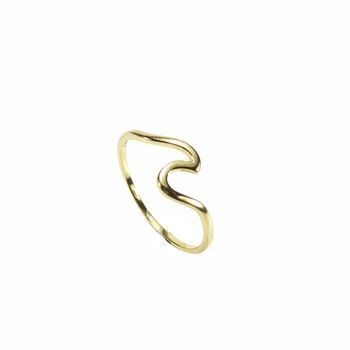 Wave Rings, Rose Or Gold Vermeil On 925 Silver, 2 of 8