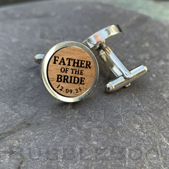 Father Of The Bride/Groom Wedding Cufflinks, 3 of 5