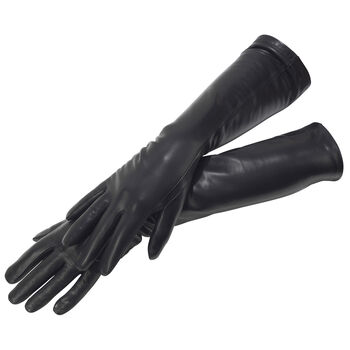 Kelly. Women's Opera Length Silk Lined Leather Gloves, 4 of 5