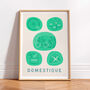 Retro Cycling Wall Art, Cycling Terms Typographical Print, Gift For Cyclist, thumbnail 1 of 9