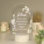 Personalised Botanical LED Guestbook Sign – Colour Changing Wedding Display, thumbnail 1 of 5