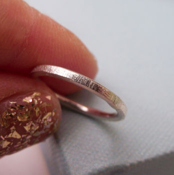 Sterling Silver Texture Ring, 3 of 8