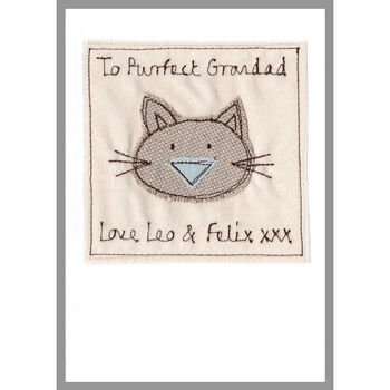Personalised Cat Birthday Card For Him, 7 of 12