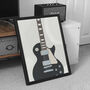 Les Paul Guitar Print | Gibson Guitar Poster, thumbnail 1 of 9