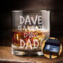 Crazy Dog Dad Whiskey Glass Gift Set, thumbnail 1 of 8
