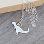T Rex Necklace In Sterling Silver, thumbnail 1 of 4