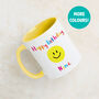 Personalised Smiley Face Birthday Celebration Mug, thumbnail 1 of 12