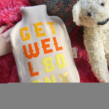 Cool Personalised Typographic Hot Water Bottle Covers, 4 of 7