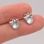 Sterling Silver Firefly Stud Earrings, thumbnail 6 of 12