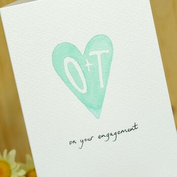 Personalised Hand Painted Heart Card, 6 of 12