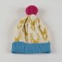 Bright Lambswool Knitted Stag Bobble Hat, thumbnail 10 of 11