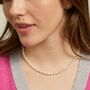 Richmond Freshwater Round Pearl And Gold Necklace, thumbnail 1 of 2