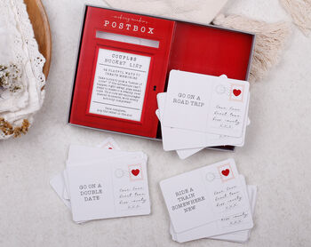 Couples Bucket List, Date Night Ideas Postbox, 2 of 5