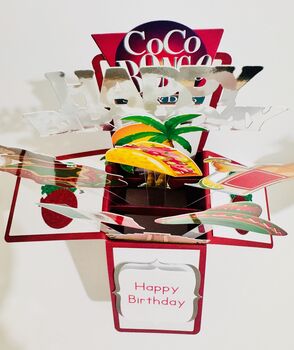 Mexico Themed 3D Birthday Card, 2 of 7